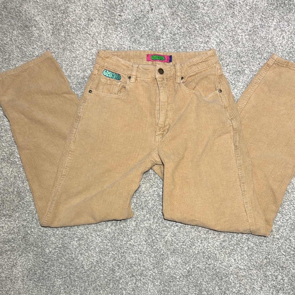 Vintage Empyre straight leg corduroy pants women’s 0 tan high waisted skater